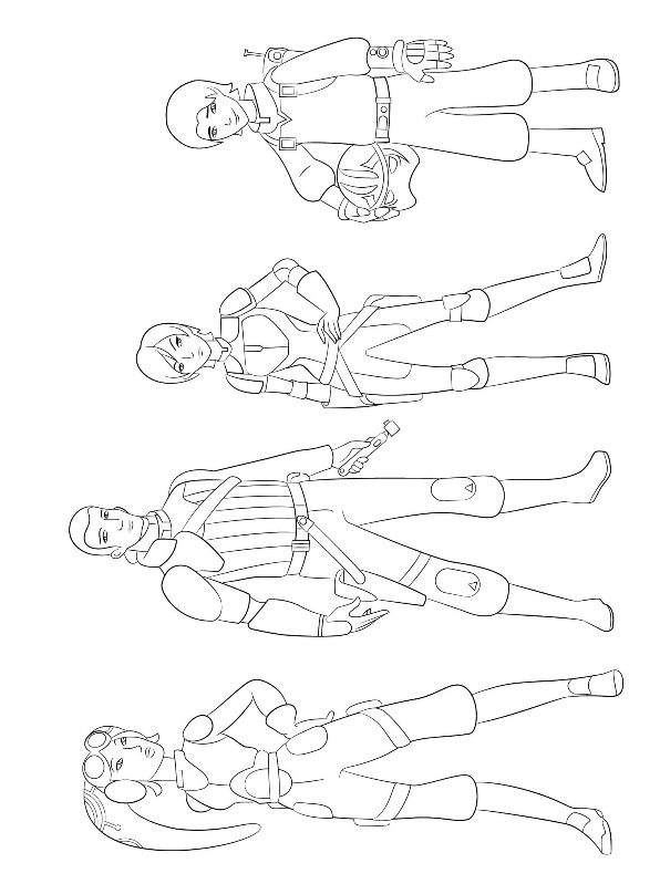 Coloring page Star Wars Rebels star wars rebels